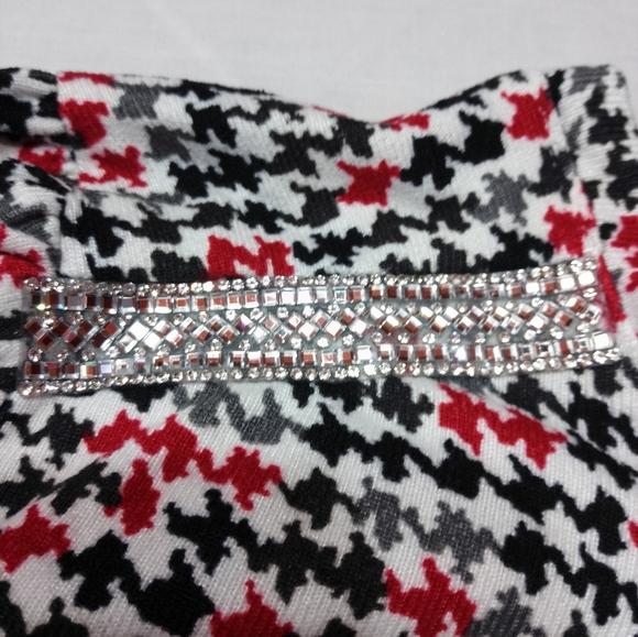 Como Blu Short Sleeve Soft Zig Zags Shirt Sweater Feel Embellished - Picture 2 of 5